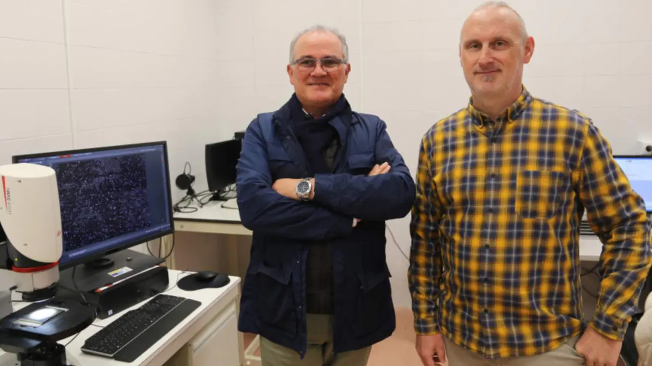  Los investigadores Guillermo Guerrero y &Oacute;scar Rodr&iacute;guez 