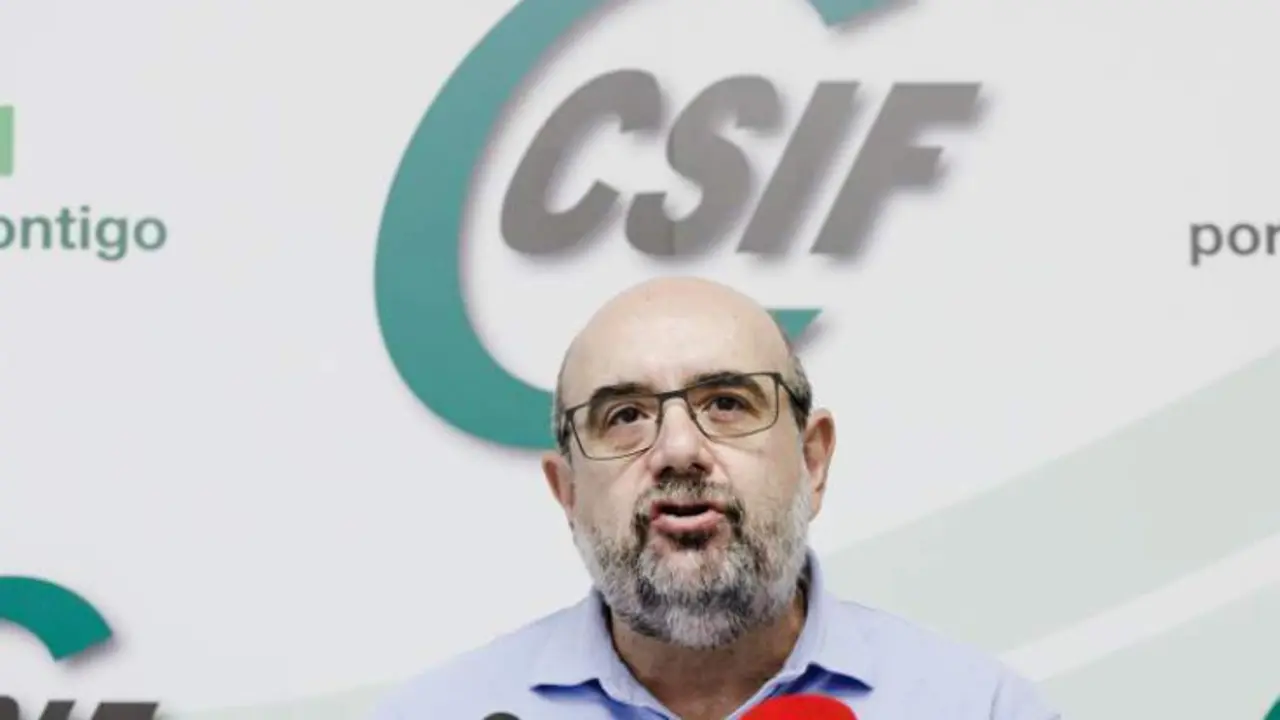  El presidente de la Central Sindical Independiente y de Funcionarios (CSIF), Miguel Borra. 