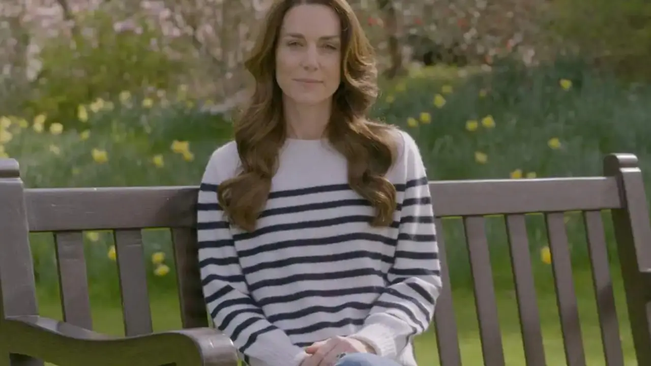  Kate durante el v&iacute;deo de su comunicado 