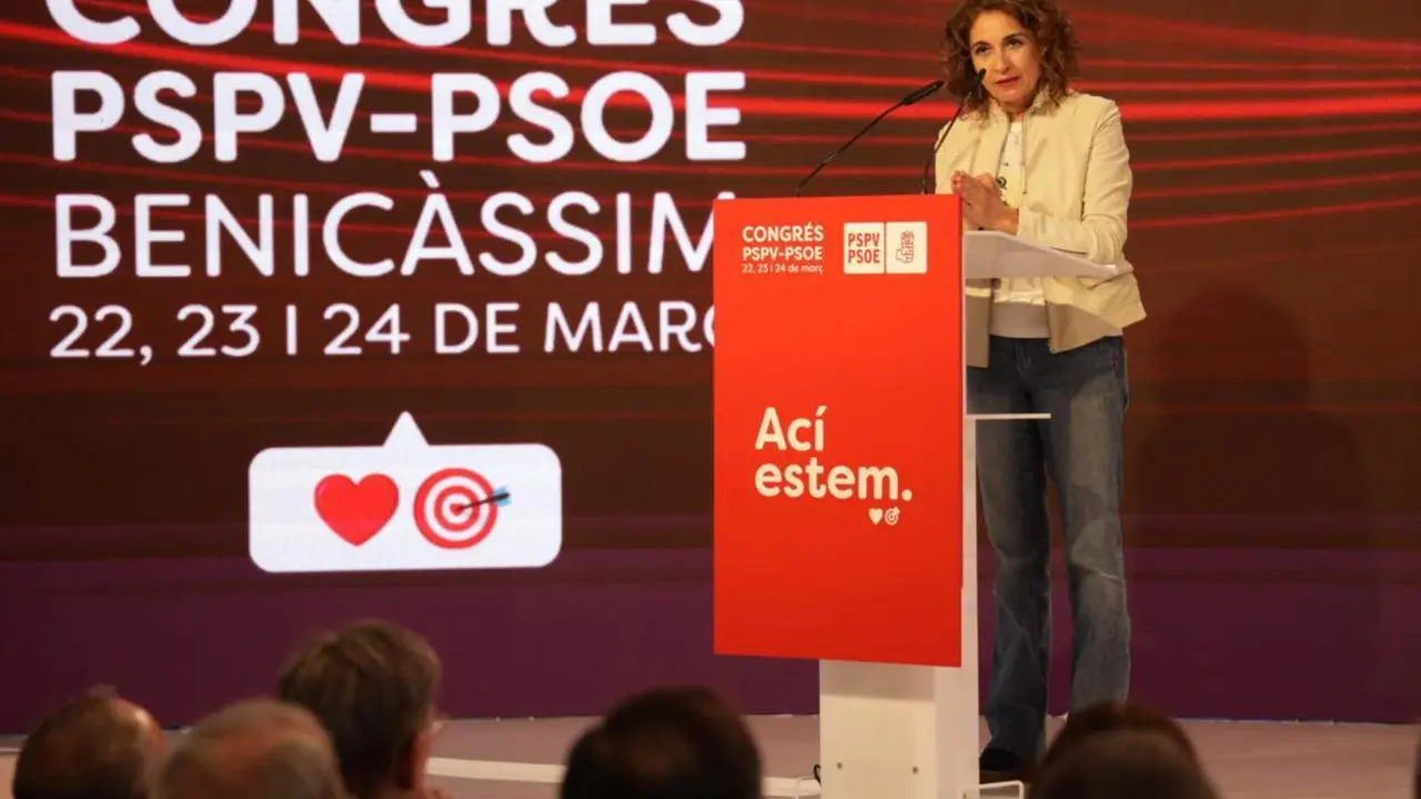  M&ordf; Jes&uacute;s Montero interviene en el congreso del PSPV - PSPV 