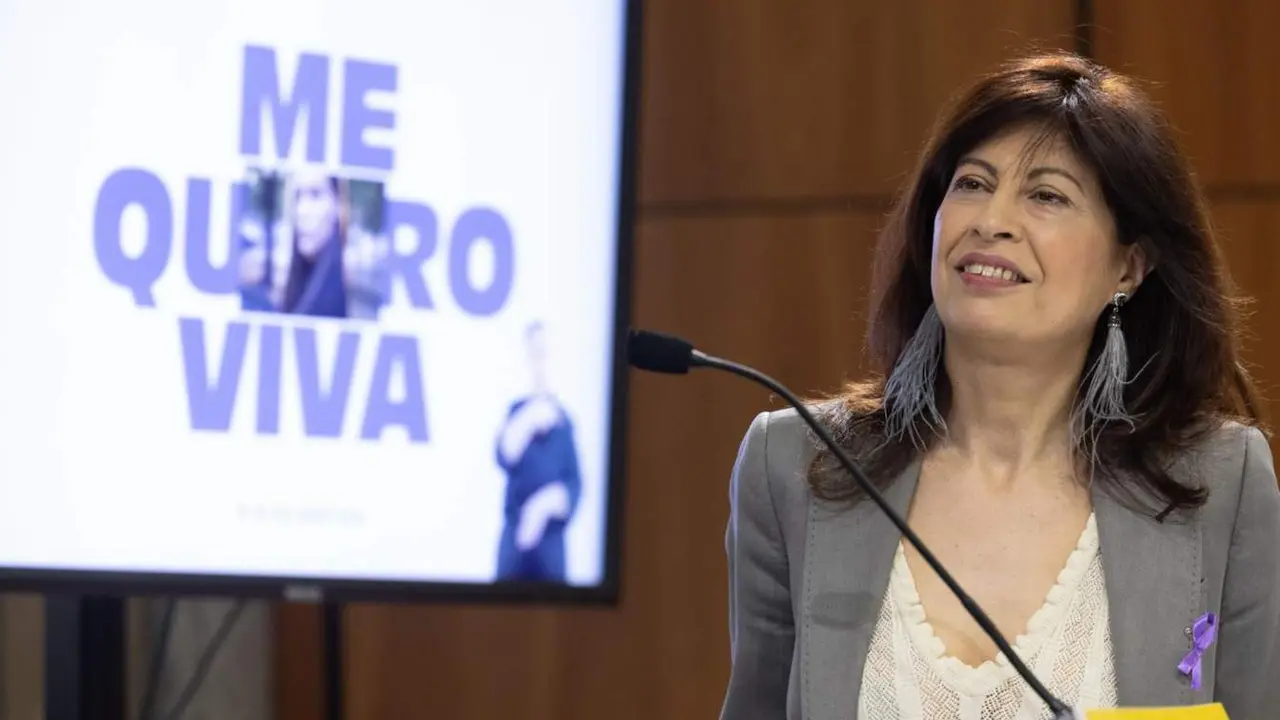  La ministra de igualdad, Ana Redondo, presenta en rueda de prensa la campa&ntilde;a institucional con motivo del 8M, en la sede del Ministerio - Eduardo Parra - Europa Press 