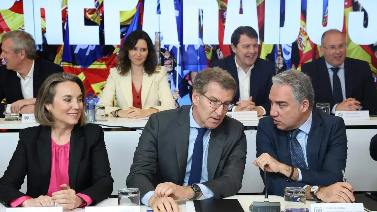  Reuni&oacute;n de la Junta Directiva Nacional del PP, en la sede del PP en la calle G&eacute;nova, a 2 de abril de 2024, en Madrid (Espa&ntilde;a). D - Marta Fern&aacute;ndez Jara - Europa Press 