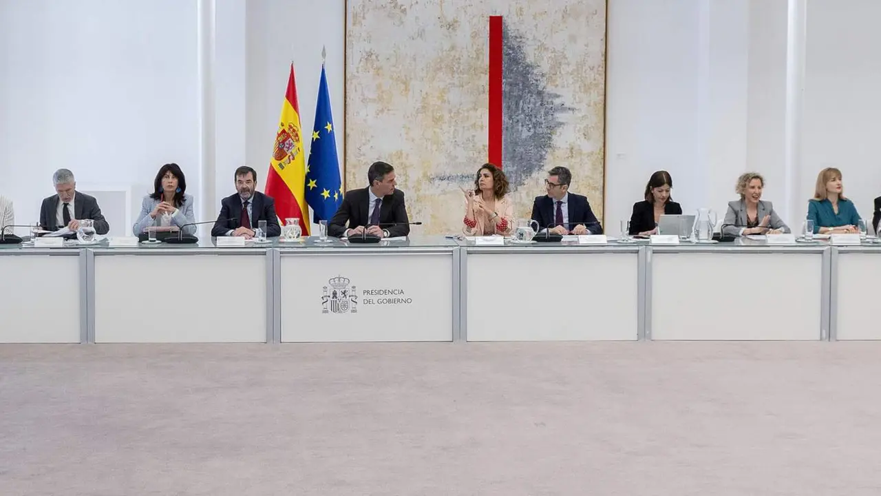  Vista general durante el pleno extraordinario del Observatorio Estatal de Violencia sobre la Mujer, en el Complejo de La Moncloa - Alberto Ortega - Europa Press 