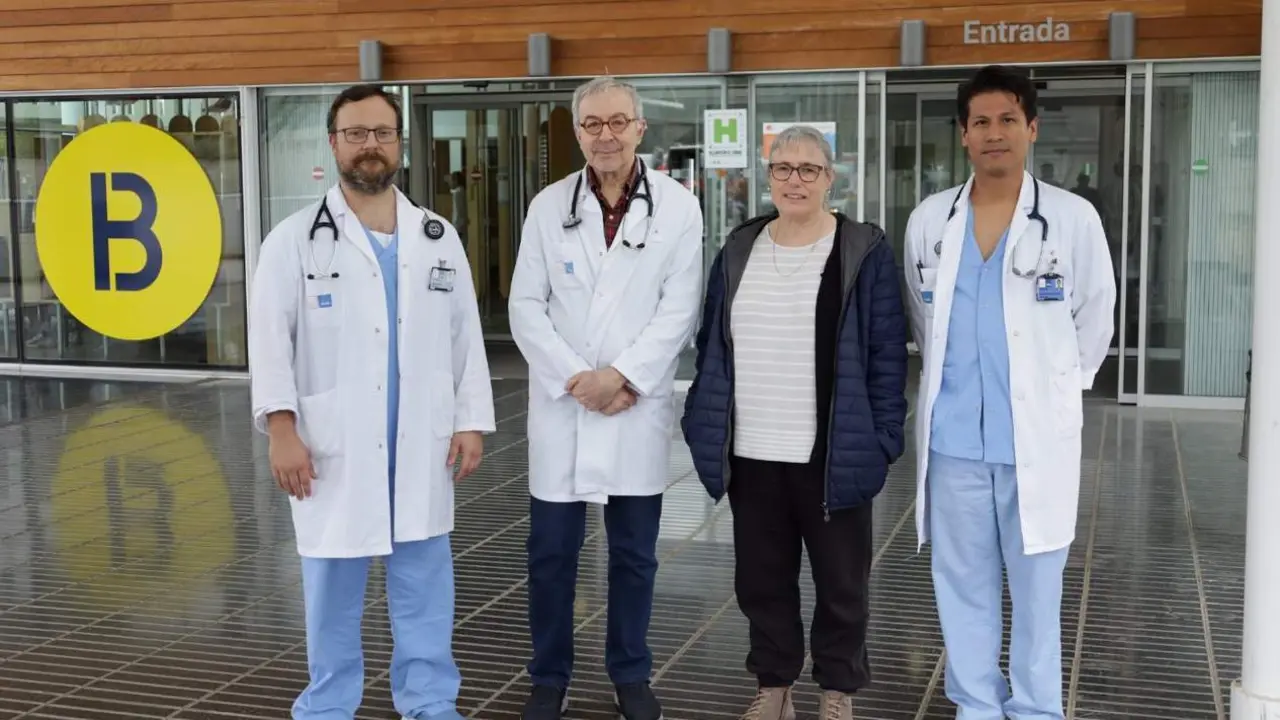 Los investigadores del Servicio de Neumolog&iacute;a del Hospital del Mar Sergi Pascual, Joaquim Gea, Carme Casadevall y Oswaldo Antonio Caguana - HOSPITAL DEL MAR 