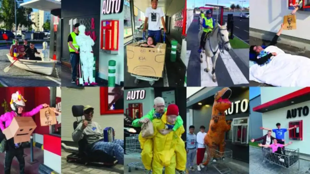  Una recopilaci&oacute;n de las maneras ingeniosas de recoger el pollo del KFC Auto 