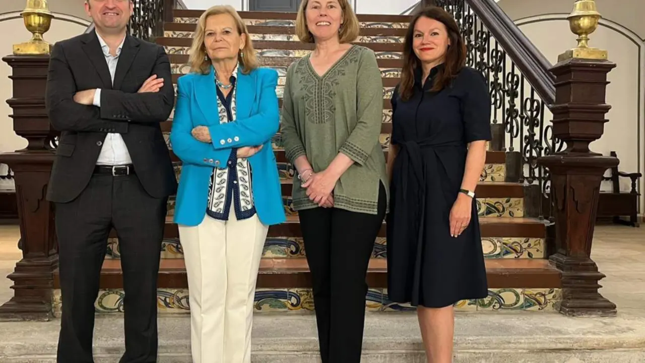  De izquierda a derecha: Jorge Corrales, director general de CEDRO; Carme Riera, presidenta de CEDRO; Tracey Armstrong, presidenta de IFRRO; y Anita Huss-Ekerhult, secretaria general de IFRRO. - CEDRO 