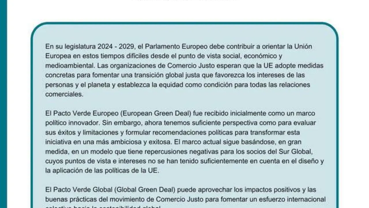  COORDINADORA ESTATAL DE COMERCIO JUSTO | EP 