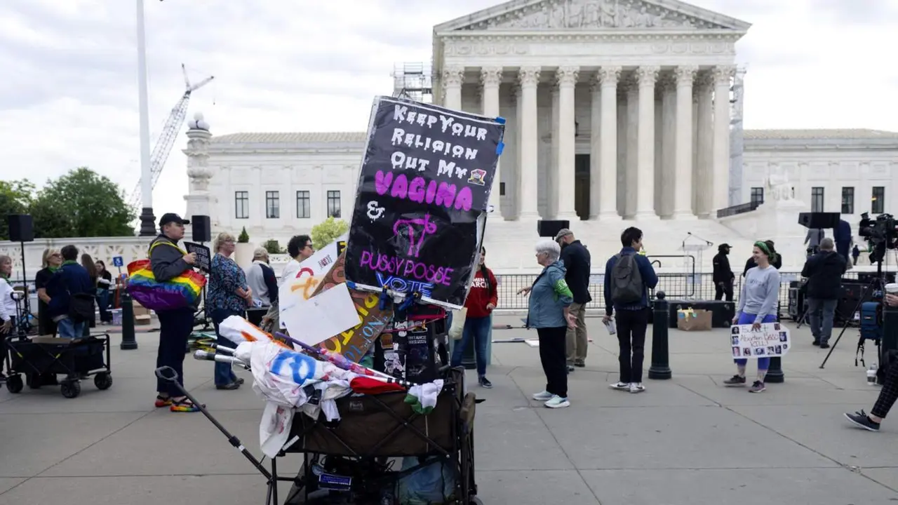  Archivo - Protesta por el derecho al aborto ante el Tribunal Supremo de Estados Unidos - Europa Press/Contacto/Brian Cahn - Archivo 