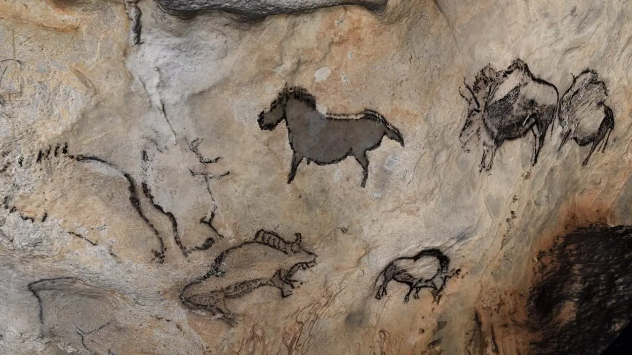  Panel principal de la cueva de Santimami&ntilde;e - I&Ntilde;AKI INTXAURBE 