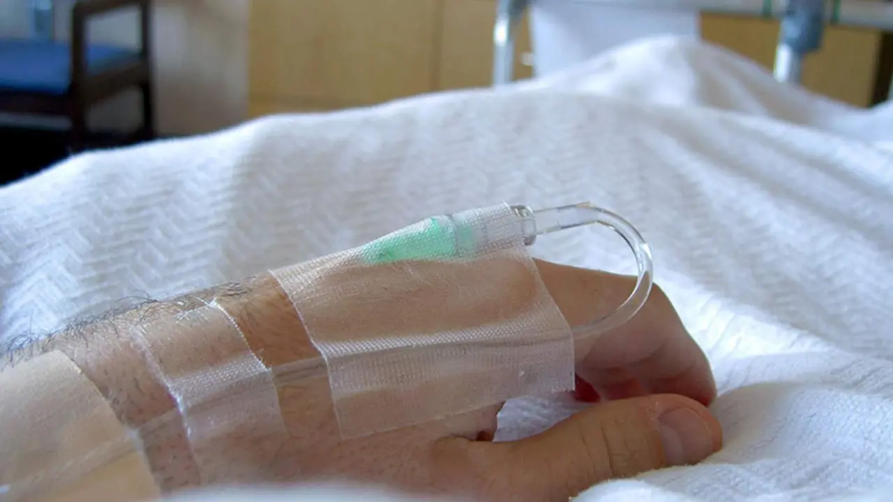  Paciente en un hospital. 