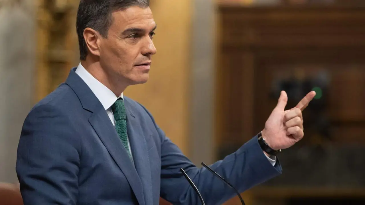  El presidente del Gobierno, Pedro S&aacute;nchez, comparece durante una sesi&oacute;n extraordinaria en el Congreso de los Diputados, a 17 de julio de 2024, en Madrid (Espa&ntilde;a). - Eduardo Parra - Europa Press 