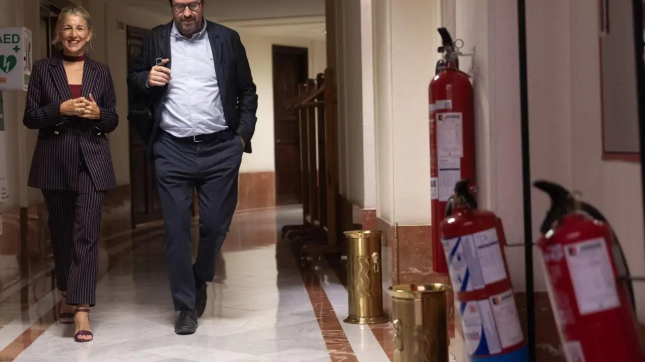  Archivo - El secretario de Estado de Trabajo, Joaqu&iacute;n P&eacute;rez Rey, y la vicepresidenta segunda y ministra de Trabajo, Yolanda D&iacute;az, en una imagen de archivo - Eduardo Parra - Europa Press - Archivo 