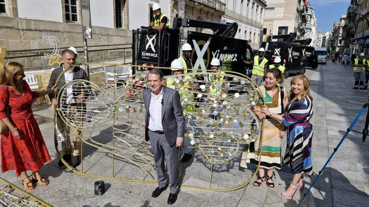  Ximenez Group comienza los trabajos de<br> instalaci&oacute;n de las luces de Navidad de Vigo 