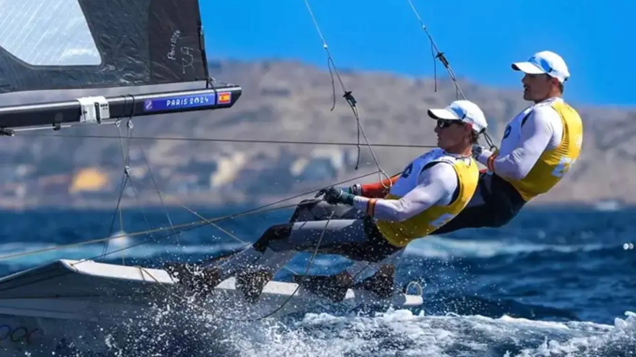  Diego Bot&iacute;n y Florian Trittel en los Juegos Ol&iacute;mpicos de Par&iacute;s<br>- Norbert Scanella - Panoramic / D / AFP7 / Europa P 