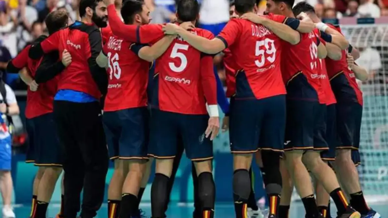  Los Hispanos celebrando su pase a las Semifinales de los JJOO 