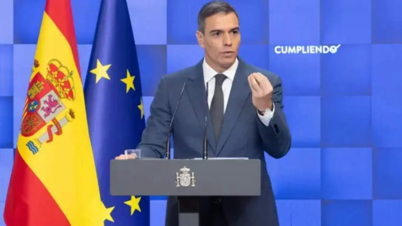  El presidente Pedro S&aacute;nchez 