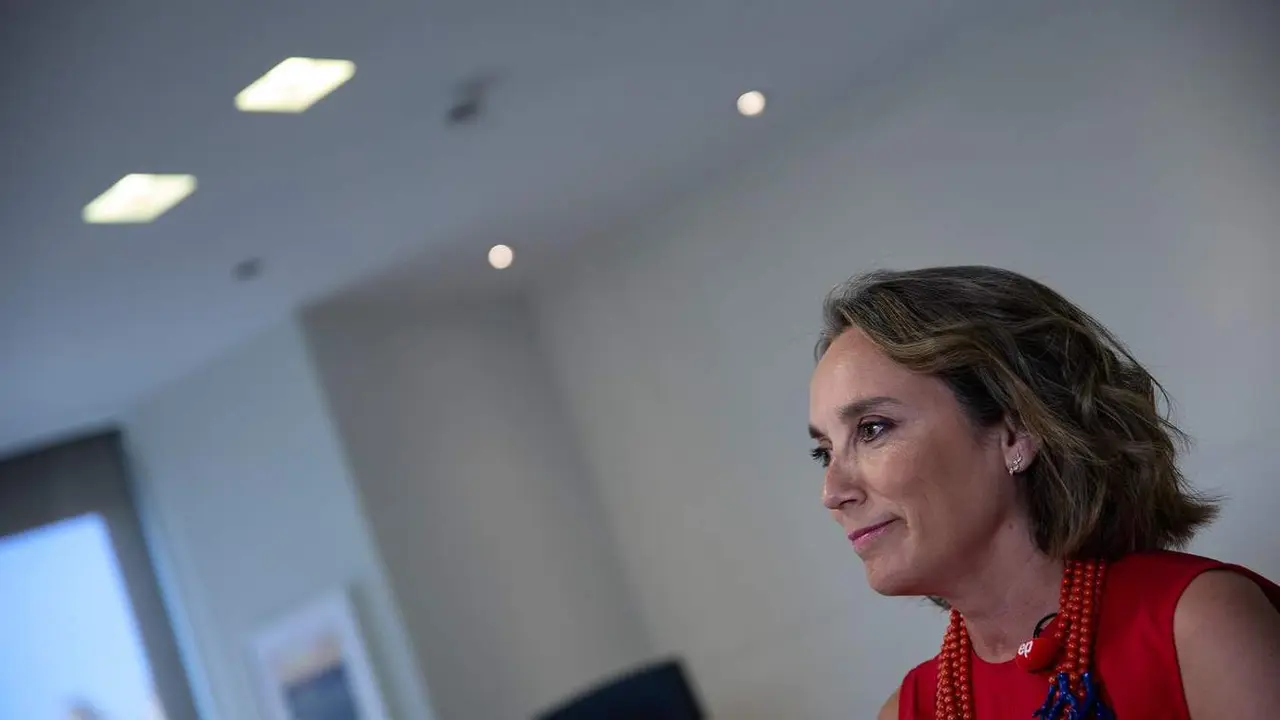  La secretaria general del PP, Cuca Gamarra, en una entrevista con Europa Press 