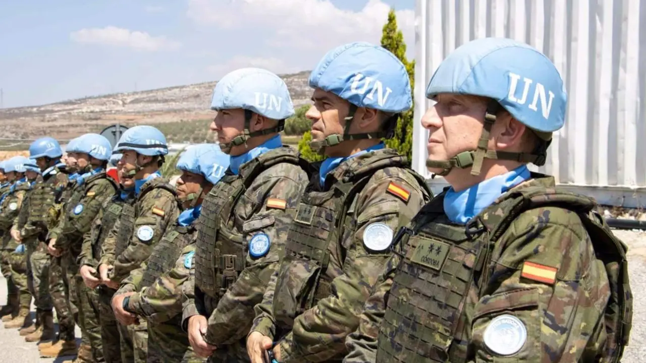  Tropas espa&ntilde;olas pertencientes al contigente de las Naciones Unidas desplegado en la frontera entre L&iacute;bano e Israel | Europa Press 