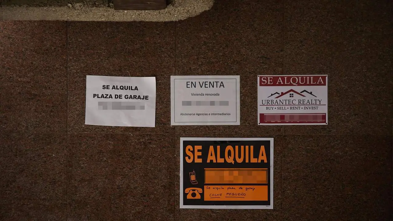  Carteles de venta y alquiler de viviendas 