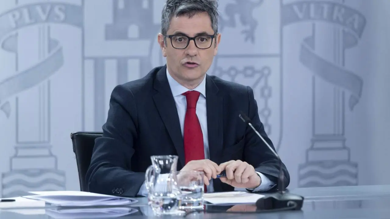  Archivo - El ministro de la Presidencia, Justicia y Relaciones con las Cortes, F&eacute;lix Bola&ntilde;os - Alberto Ortega - Europa Press - Archivo 