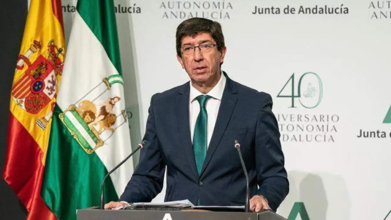 El vicepresidente de la Junta, Juan Mar&iacute;n<br>Fuente: Junta de Andaluc&iacute;a. 