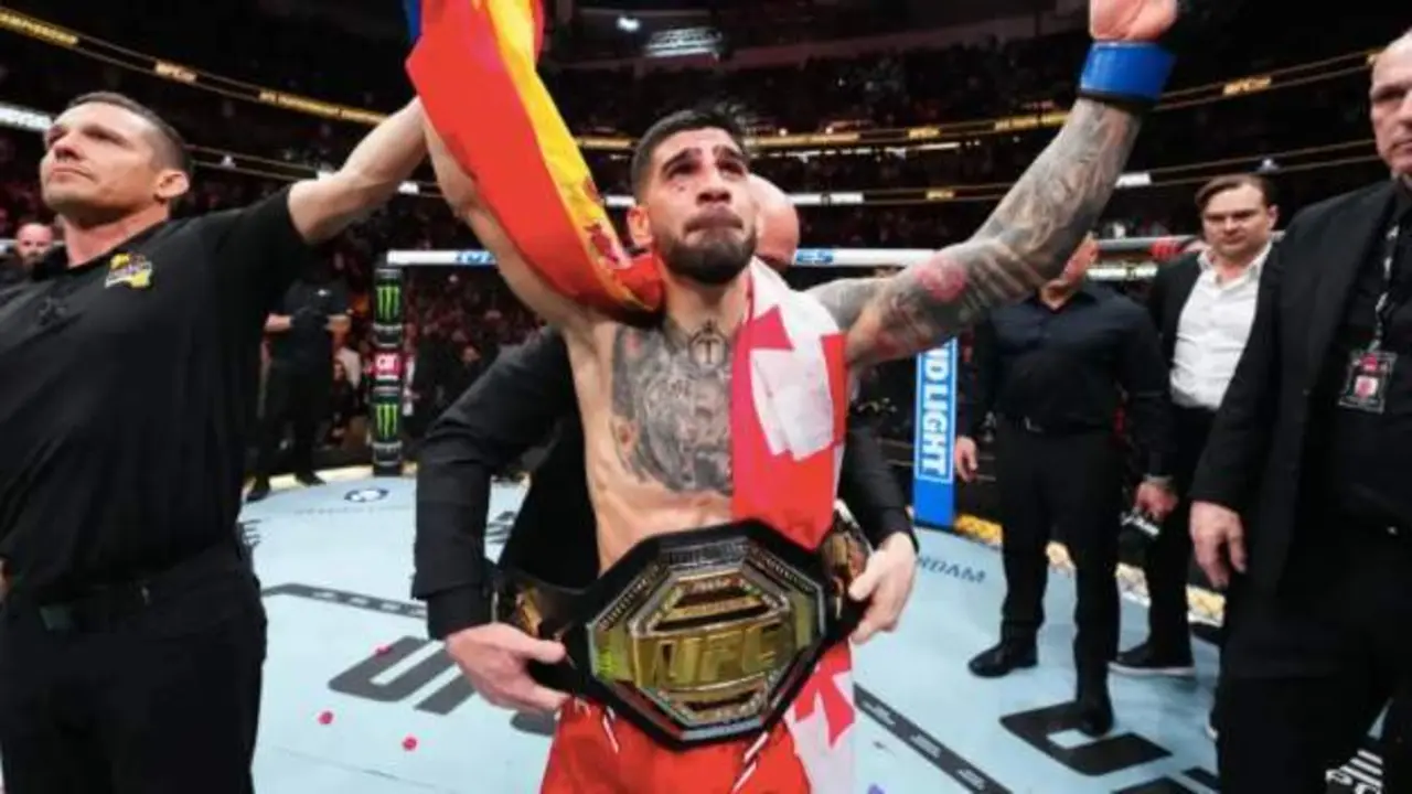  Ilia Topuria, reci&eacute;n proclamado campe&oacute;n de UFC.UFC | 20 minutos 