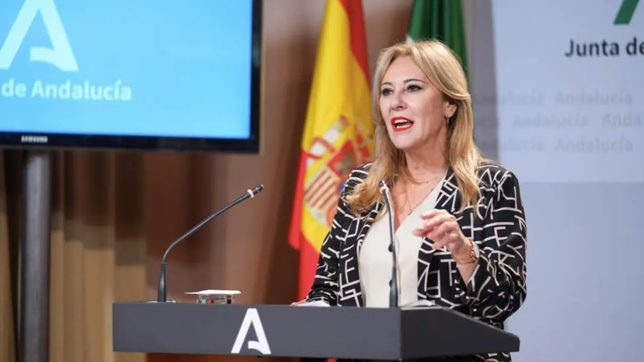  La consejera de Econom&iacute;a, Hacienda y Fondos Europeos y portavoz del Gobierno, Carolina Espa&ntilde;a, en una imagen de archivo. - Francisco J. Olmo - Europa Press 