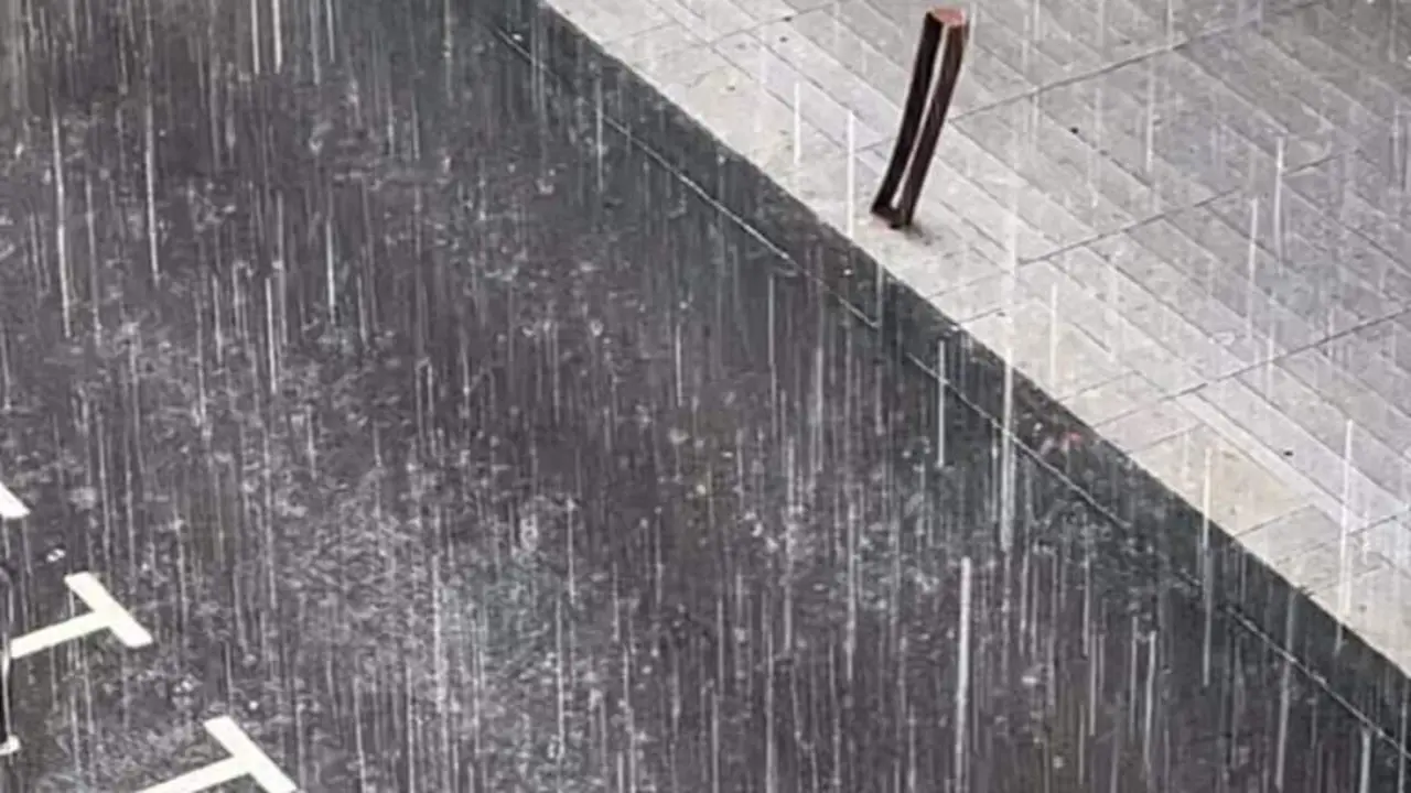  Luvia ca&iacute;da en el centro de Logro&ntilde;o - EUROPA PRESS 