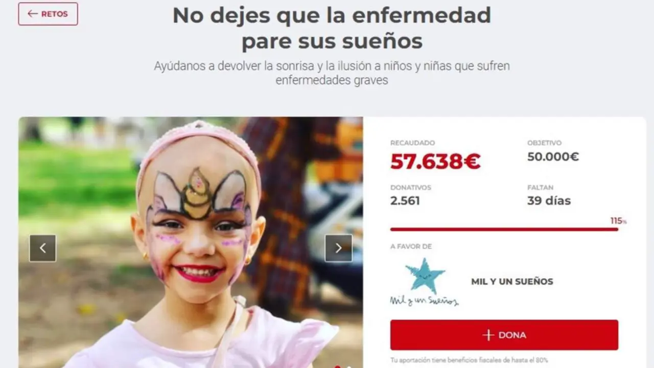  La Vecina Rubia recauda 50.000 euros en 13 horas para una asociaci&oacute;n que cumple sue&ntilde;os de ni&ntilde;os con enfermedades graves 