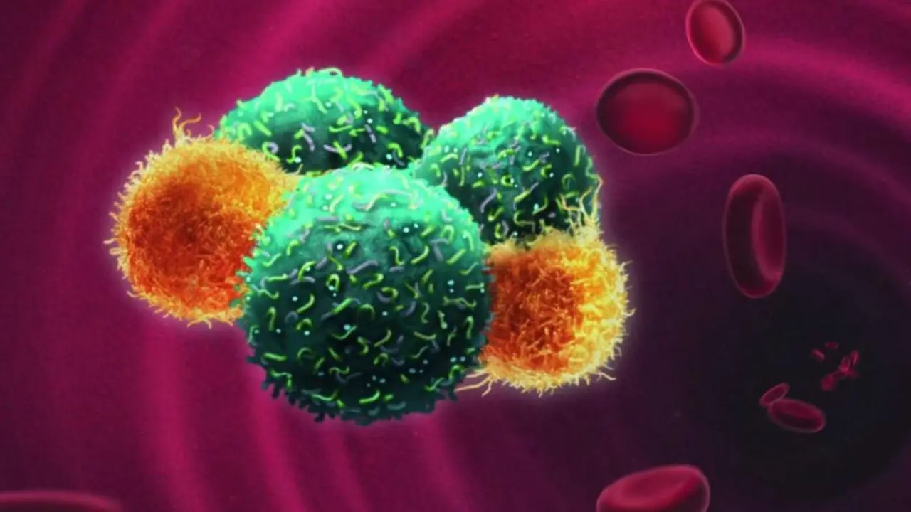  Archivo - Representaci&oacute;n art&iacute;stica de c&eacute;lulas tumorales circulantes. - UNIVERSITY OF BASEL - Archivo 