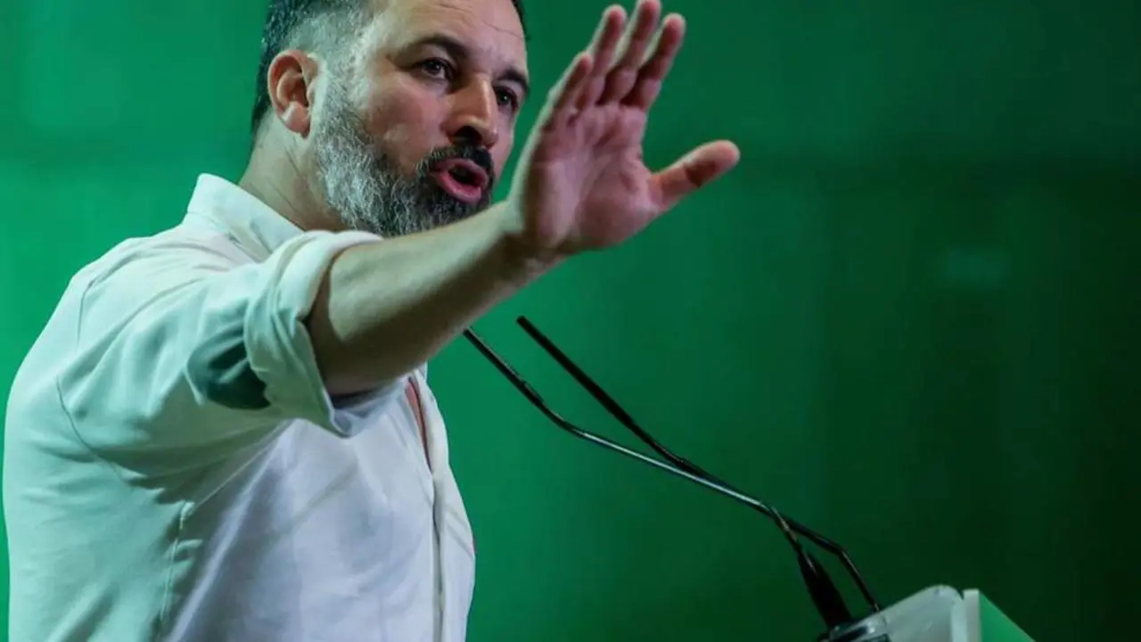  Archivo - El presidente de Vox, Santiago Abascal, interviene durante el acto de clausura de la Asamblea General del partido, en el Recinto Ferial de IFEMA MADRID, a 24 de junio de 2023, en Madrid (Espa&ntilde;a). - Ricardo Rubio - Europa Press - Archivo 