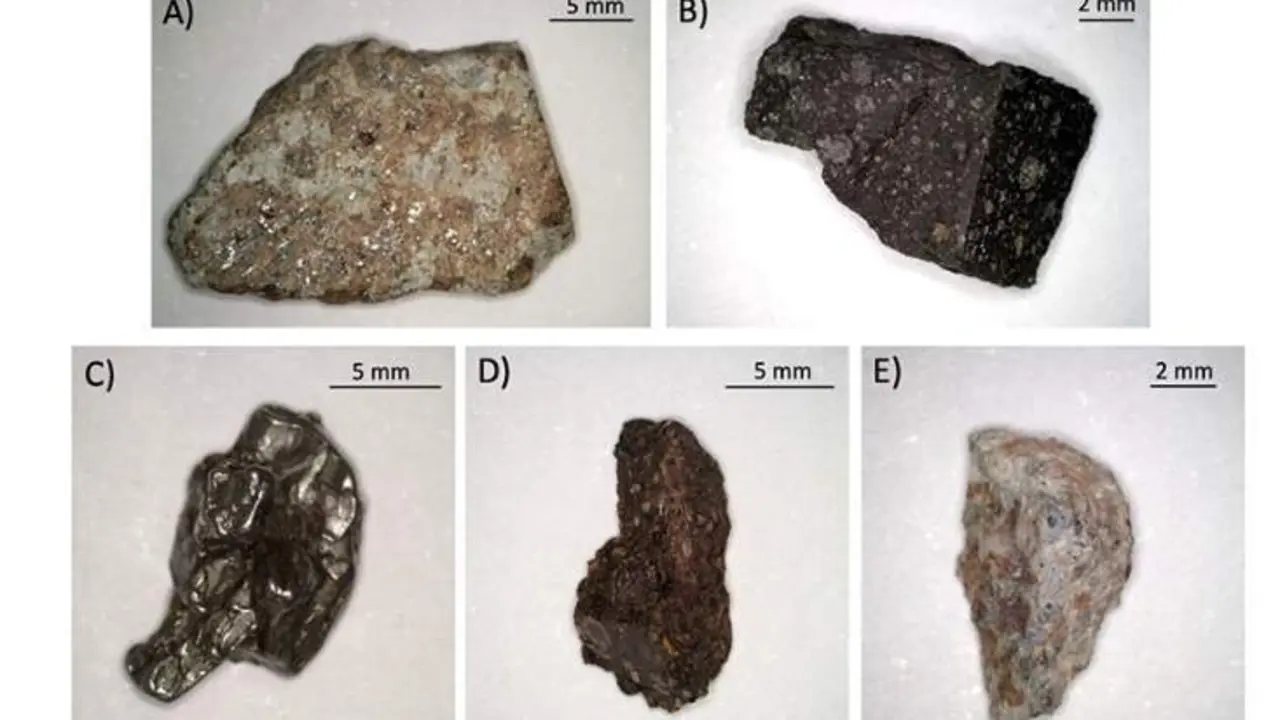  Muestgras de meteoritos analizados con la nueva tecnolog&iacute;a implementada por los investigadores del laboratorio Umaleserlab de la UMA | Junta de Andaluc&iacute;a 