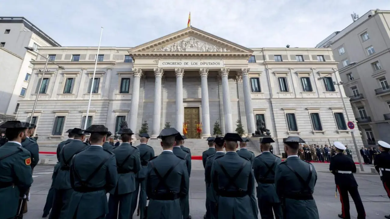  Desfile previo al acto institucional por el D&iacute;a de la Constituci&oacute;n, en el Congreso de los Diputados, a 6 de diciembre de 2024, en Madrid (Espa&ntilde;a). - Alberto Ortega - Europa Press 
