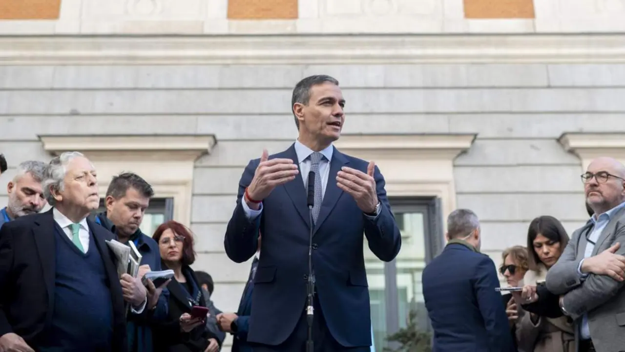  El presidente del Gobierno, Pedro S&aacute;nchez, interviene antes del acto institucional por el D&iacute;a de la Constituci&oacute;n, en el Congreso de los Diputados, a 6 de diciembre de 2024, en Madrid (Espa&ntilde;a). - Alberto Ortega - Europa Press 