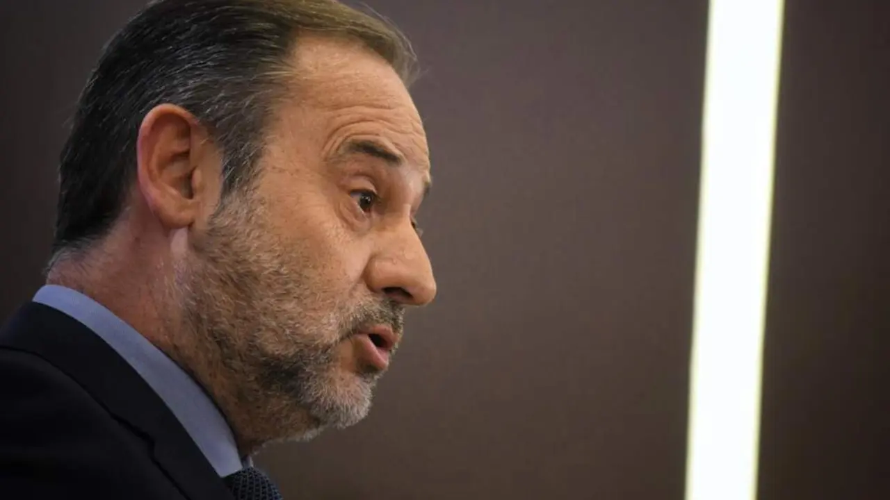  El exministro Jos&eacute; Luis &Aacute;balos durante una rueda de prensa en el Congreso de los Diputados - Fernando S&aacute;nchez - Europa Press 