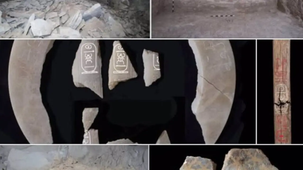  Aspecto y restos encontrados en la tumba de Tutmosis II - MINISTERIO DE TURISMO Y ANTIG&Uuml;EDADES DE EGIPTO 