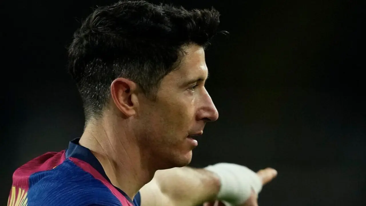  Robert Leandowski, durante un partido con el Barcelona EFE/ALEJANDRO GARC&Iacute;A |&nbsp;RTVE 