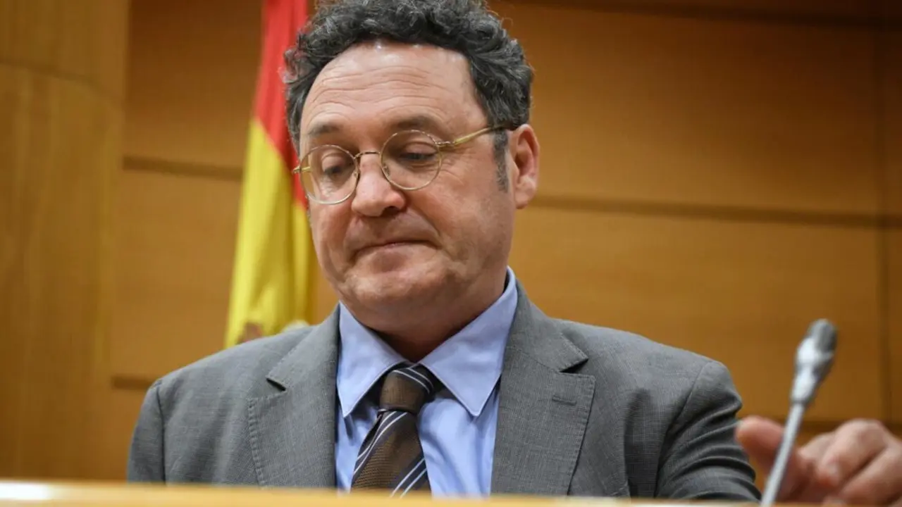  El fiscal general del Estado, &Aacute;lvaro Garc&iacute;a Ortiz, durante su comparecencia en la Comisi&oacute;n de Justicia, en el Senado. - Fernando S&aacute;nchez - Europa Press 
