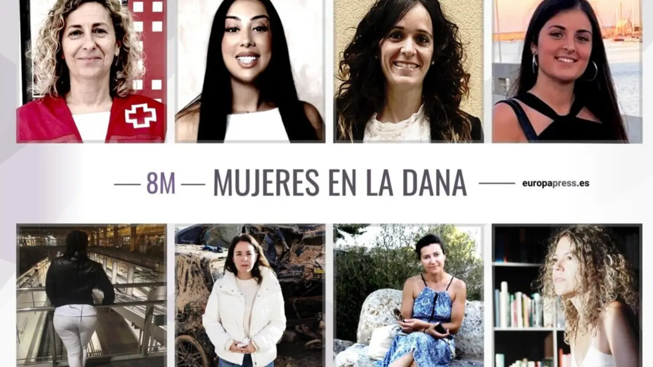  Mujeres afectadas por la dana de octubre de 2024 en Valencia - EUROPA PRESS 