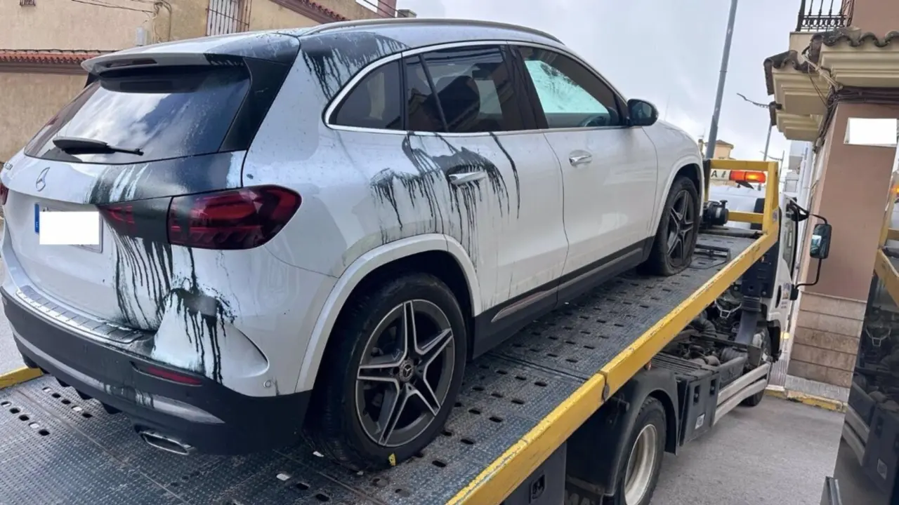  Veh&iacute;culo de la jueza del 'caso Barbate' vandalizado. - AJFV | EP 