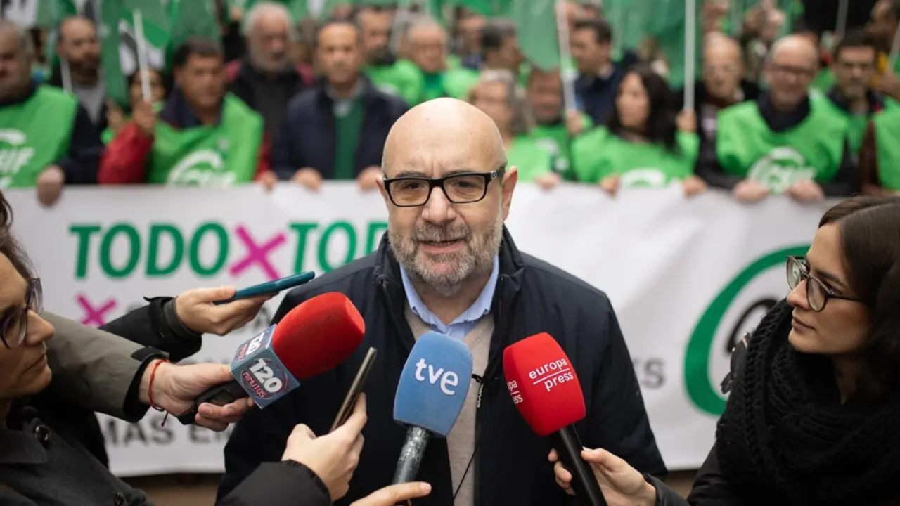  El presidente nacional de CSIF, Miguel Borra. - Alejandro Mart&iacute;nez V&eacute;lez - Europa Press 