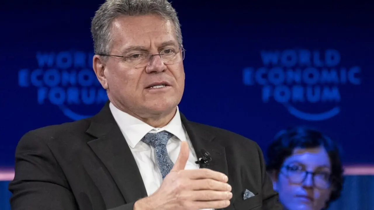  Archivo - El comisario europeo de Comercio, Maros Sefcovic. - Faruk Pinjo/World Economic Forum / DPA - Archivo 