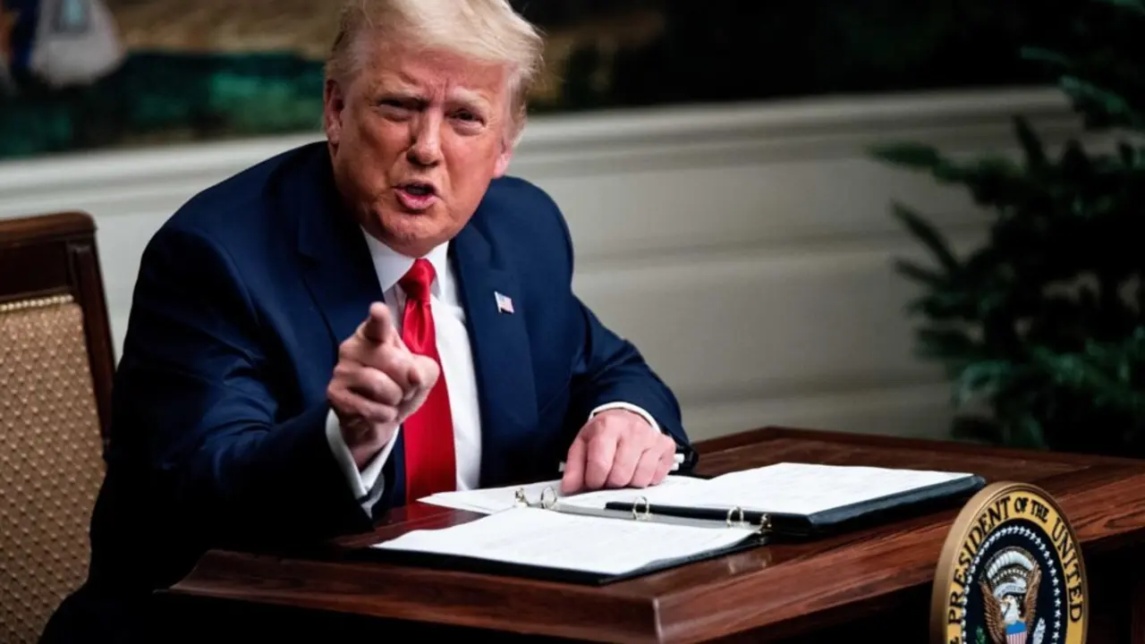  Archivo - El presidente de EEUU, Donald Trump, en una foto de archivo de su primer mandato. . - ERIN SCHAFF / ZUMA PRESS / CONTACTOPHOTO - Archivo 