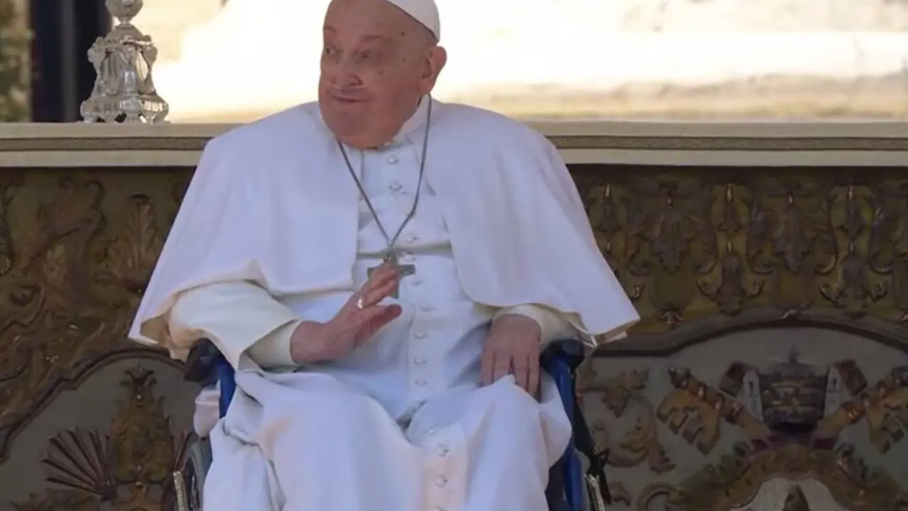  El Papa Francisco en la misa jubilar de los enfermos. - EUROPA PRESS 