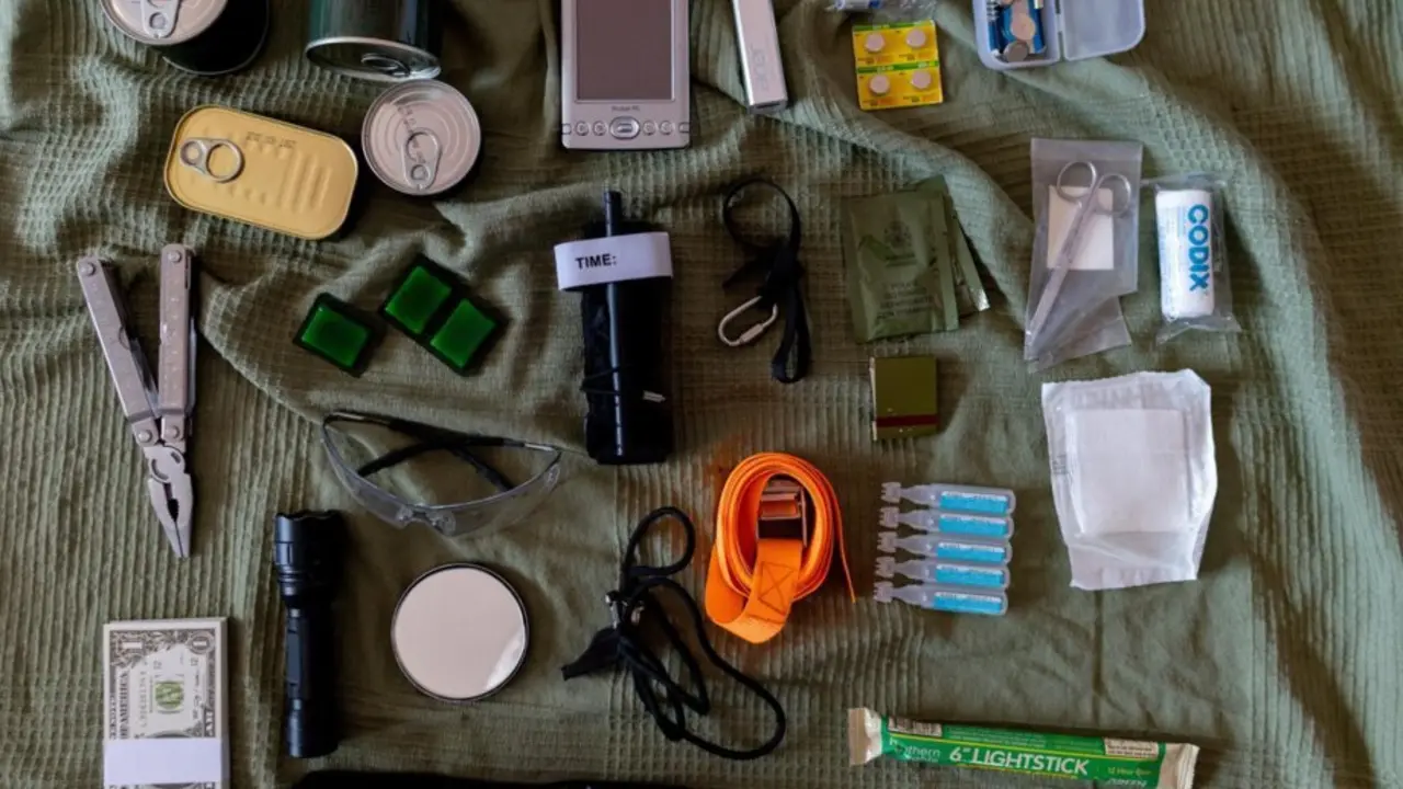  Diferentes utensilios que conforman un kit de supervivencia, a 28 de marzo de 2025, en Madrid (Espa&ntilde;a). - Eduardo Parra - Europa Press 