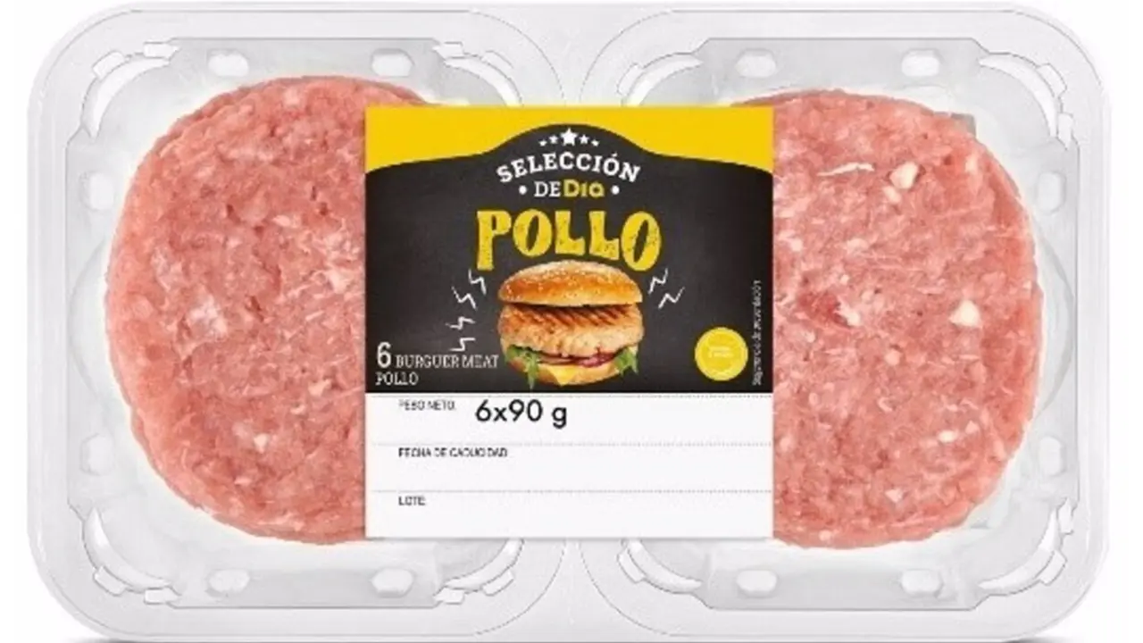  Imagen del producto 'burguer meat de pollo', de la marca Selecci&oacute;n de D&iacute;a. - AESAN 