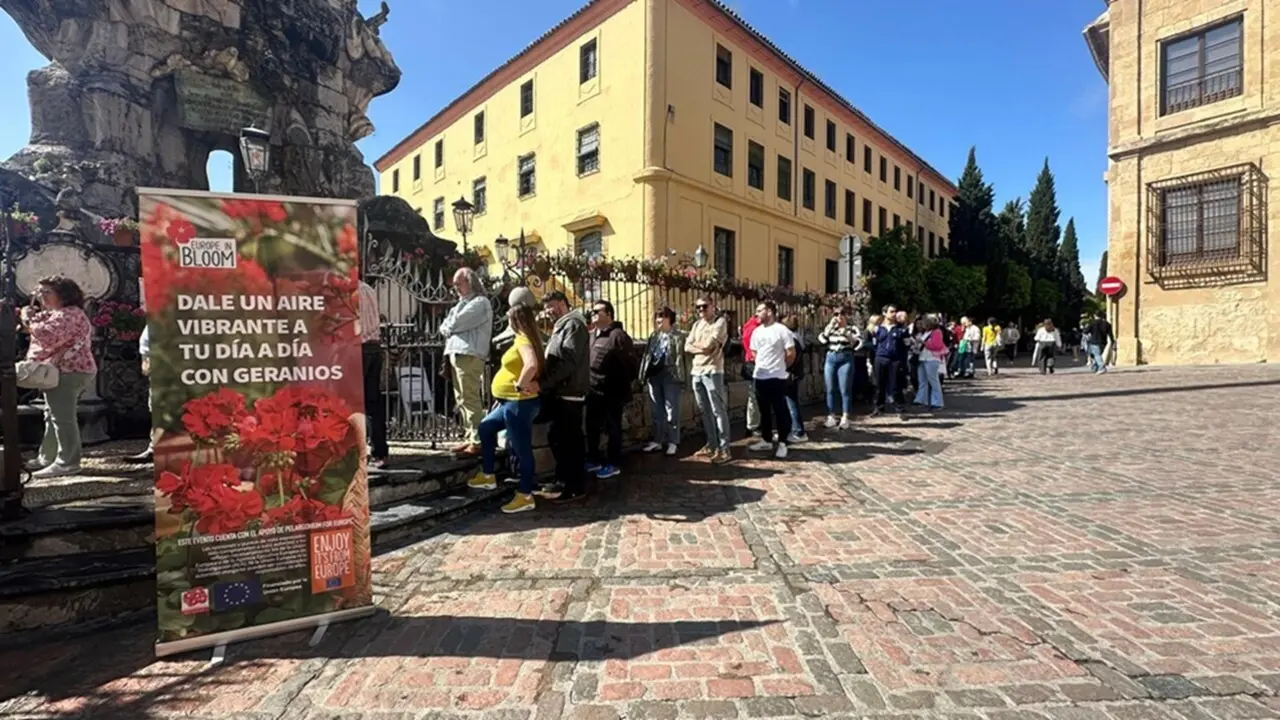  Pelargonium for Europe (PfE) ha escogido C&oacute;rdoba para repartir geranios de forma gratuita y ofrecer consejos pr&aacute;cticos sobre su cuidado y conservaci&oacute;n 