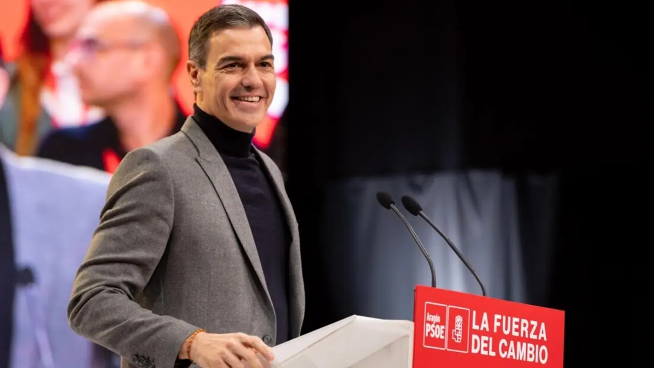  Archivo - El president del Gobierno y secretario general del PSOE, Pedro S&aacute;nchez, en un acto de partido. - PSOE - Archivo 