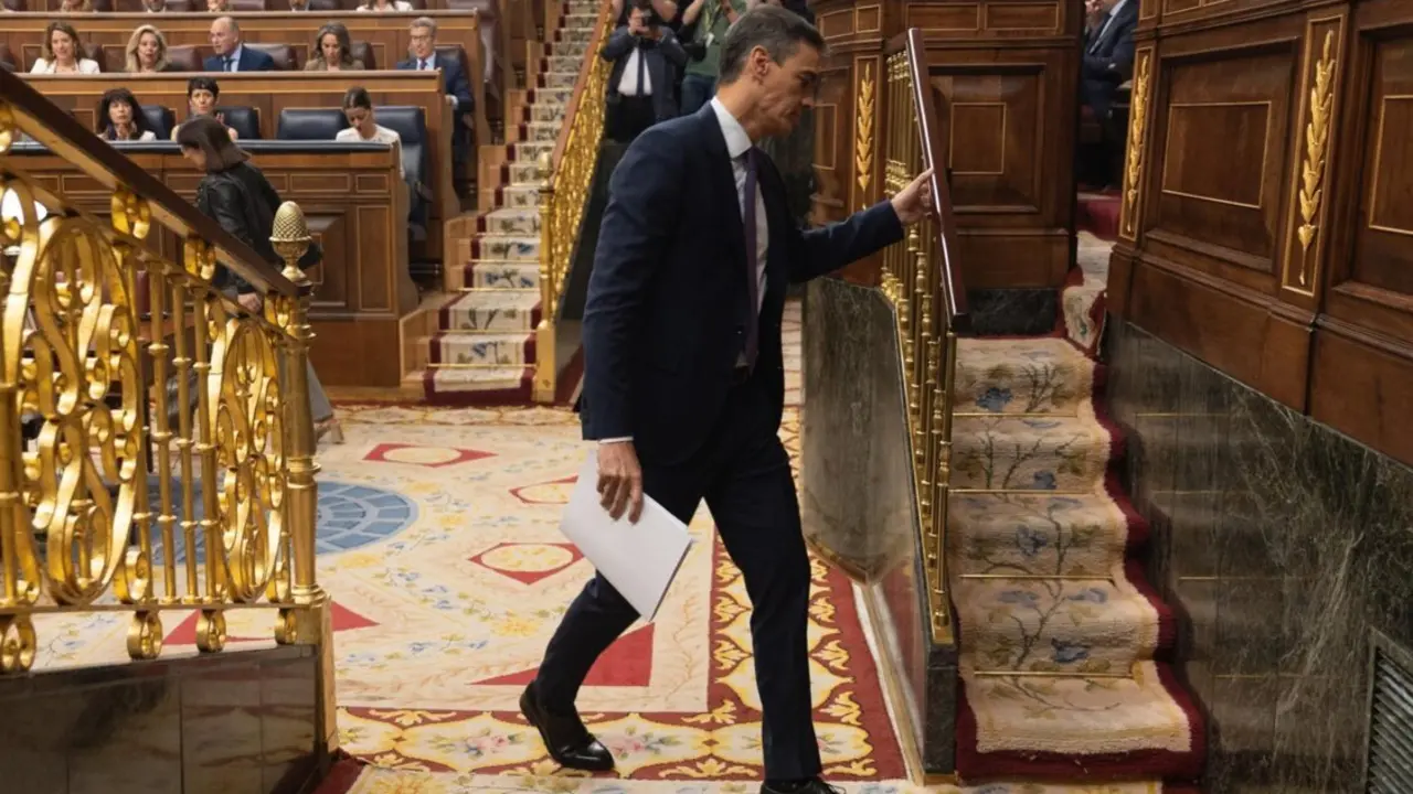  Archivo - El presidente del Gobierno, Pedro S&aacute;nchez, durante una sesi&oacute;n plenaria, en el Congreso de los Diputados, a 22 de mayo de 2024, en Madrid (Espa&ntilde;a). - Eduardo Parra - Europa Press - Archivo 