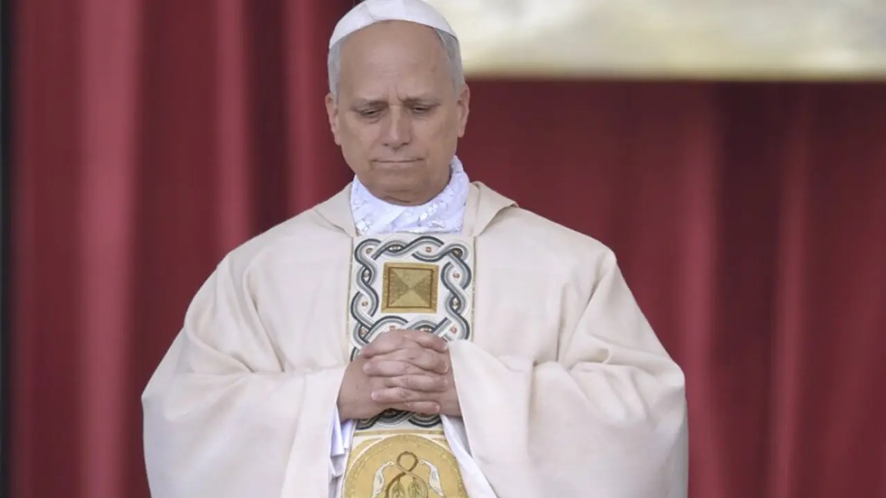  El Papa Le&oacute;n XIV durante la misa de inicio de su Pontificado, en la plaza de San Pedro, en la plaza de San Pedro, a 17 de mayo de 2025, en Ciudad del Vaticano. - Stefano Spaziani - Europa Press 
